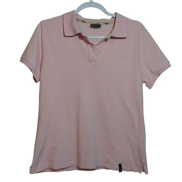 Barbour Primrose Pink Bowford Polo Shirt Preppy Casual Size 8 - Picture 1 of 10